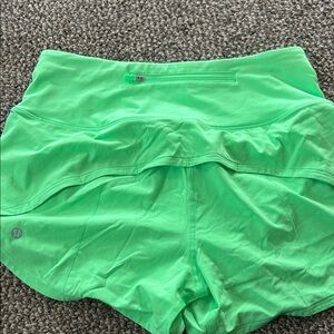 Lululemon Athletica Women's Neon Green Athletic Shorts